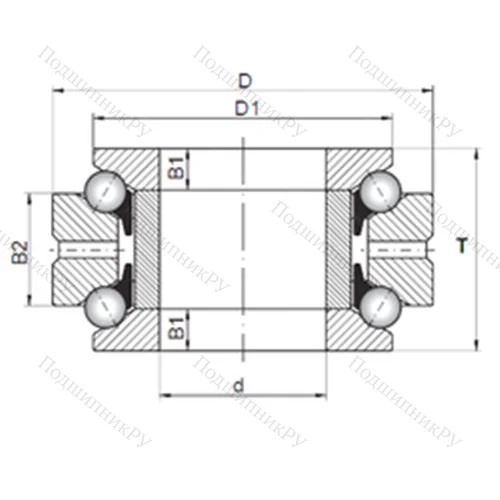 Подшипник шариковый упорно-радиальный 234412 MSP от производителя  CX