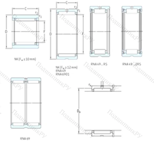 Подшипник игольчатый радиальный NK 29/20TN от производителя  SKF