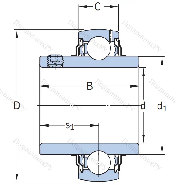 Корпусный подшипник YAR 206-104-2F 4L1PW7JKLE в Екатеринбурге