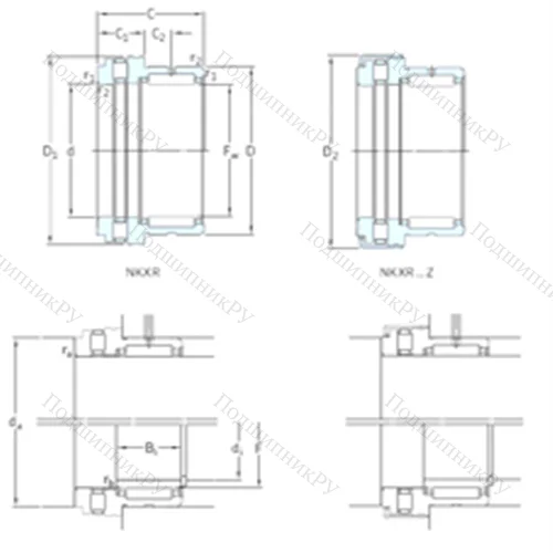 Подшипник комбинированный NKXR 50Z от производителя  SKF