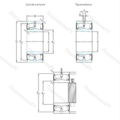 Подшипник роликовый радиальный самоцентрирующийся BS 2-2218-2CSK/VT 143 от производителя  SKF
