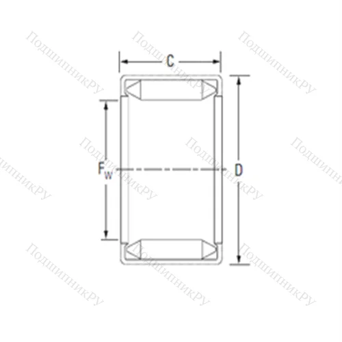 Подшипник игольчатый радиальный B-4412