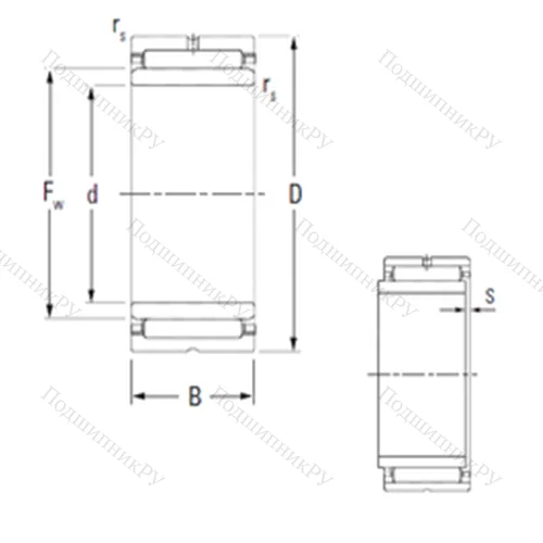 Подшипник игольчатый радиальный NA 6906 от производителя  KOYO Подшипник игольчатый радиальный NA 6906 от производителя  KOYO