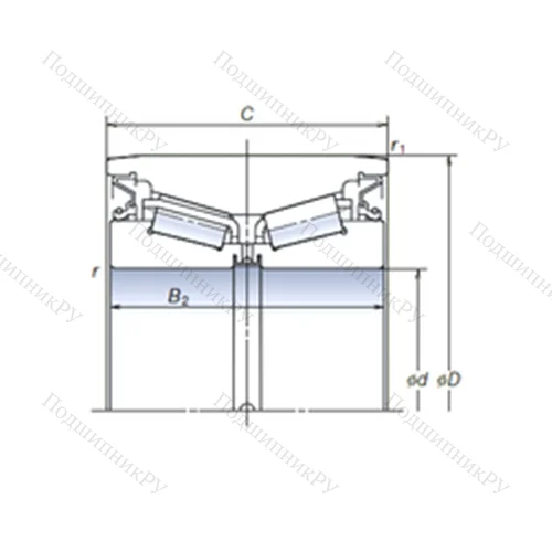 Подшипник роликовый радиально-упорный AR 80-24