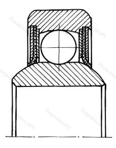 Подшипник  881068 размер 8x30x14 от производителя  ГПЗ-3