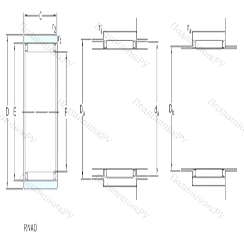 Подшипник игольчатый радиальный RNAO 12x22x12TN от производителя  SKF