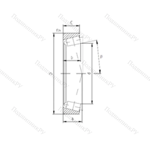Подшипник роликовый радиально-упорный I-90921 от производителя  ZVL
