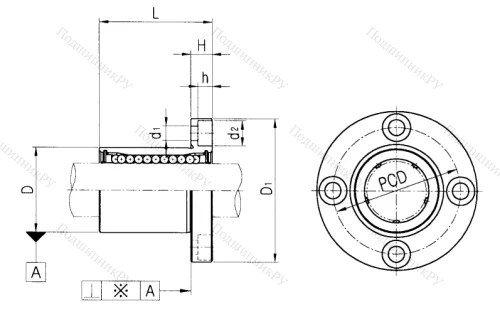 Подшипник LMF 10 UU в Екатеринбурге