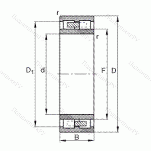 Подшипник роликовый радиальный NNU 4138-M