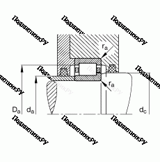 Подшипник NJ 2208-E-TVP 2 в Екатеринбурге Подшипник NJ 2208-E-TVP 2 в Екатеринбурге